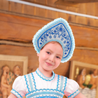 Кокошник детский "Красавица", окружность обода 35 см, высота 12 см - Фото 1