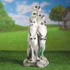 Садовая фигура "Семья сурикатов" 17х18х47см - Фото 7