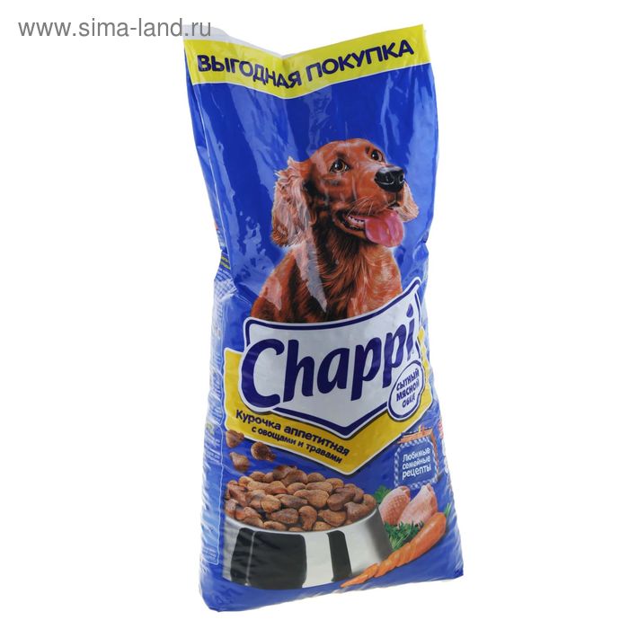 Сухой корм Chappi "Аппетитная курочка" для собак, 15 кг - Фото 1