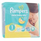 Подгузники Pampers New Baby-dry NewBorn (2-5 кг), 27 шт - Фото 1