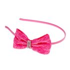 ободок для волос "Хилтон" 0,5 см "Бантик" клетка микс - Фото 1