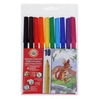 Фломастеры 10 цветов Koh-I-Noor "Звери", трёхгранные (комплект 2 шт) - фото 20611097