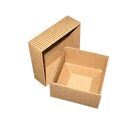 Коробка крафт из рифленого картона 7 х 7 х 3,5 см - Фото 2