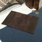 Обложка для паспорта, тиснение, коричневая - фото 46011345