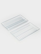 Сушилка для посуды с поддоном для шкафа 50 см, 46.5×25.6 см, цинк, серебристая - Фото 4