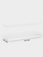 Сушилка для посуды с поддоном для шкафа 80 см, 76.5×25.6 см, белая - Фото 2