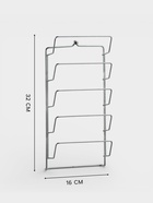 Подвеска для крышек, 5 ярусов, 32×16 см, хром - Фото 2