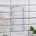 Подвеска для крышек, 5 ярусов, 32×16 см, хром 1141389