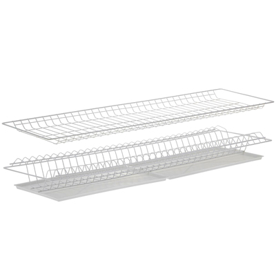 Комплект посудосушителей с поддоном для шкафа 90 см, 86,5×25,6 см, цвет белый