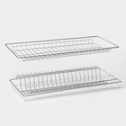 Комплект посудосушителей с поддоном для шкафа 60 см, 56.5×25.6 см, хром - Фото 2