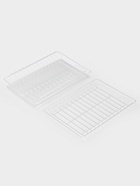 Сушилка для посуды с поддоном для шкафа 40 см, 36.5×25.6 см, белая - Фото 4