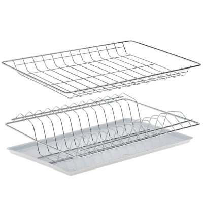Комплект посудосушителей с поддоном 36,5×25,6 см, для шкафа 40 см, цинк