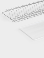 Сушилка для посуды с поддоном для шкафа 80 см, 76.5×25.6 см, хром - Фото 7