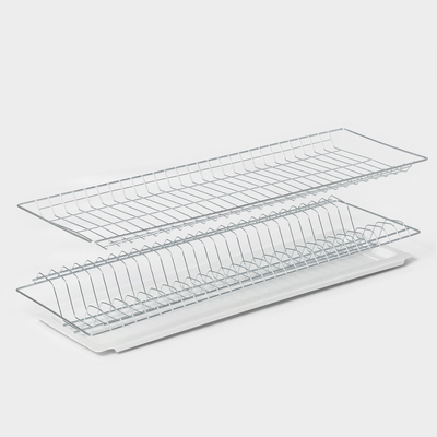 Комплект посудосушителей с поддоном для шкафа 80 см, 76.5×25.6 см, цинк