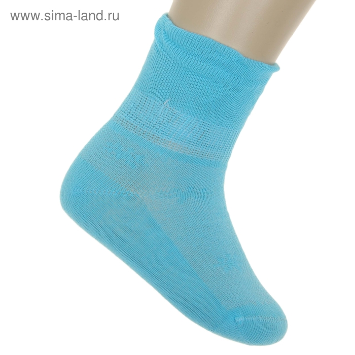 Носки детские НД18, цвет светло-бирюзовый, р-р 14-16 - Фото 1