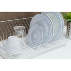 Сушилка для посуды с поддоном, 39×25×15 см, цвет хром - Фото 6