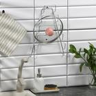 Подвеска для крышек треугольная 5 ярусов, верх 8 см, низ 23 см, высота 35 см, цвет хром - Фото 2