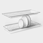 Комплект посудосушителей с поддоном для шкафа 60 см, 56.5×25.6 см, цинк - Фото 3