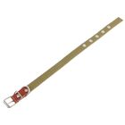 Ошейник брезентовый двухслойный, 45 х 2 см микс цветов - Фото 3