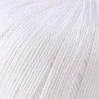 Пряжа "Успешная" 100%мерсеризованный хлопок 220м/50гр (01-Белый) - Фото 3