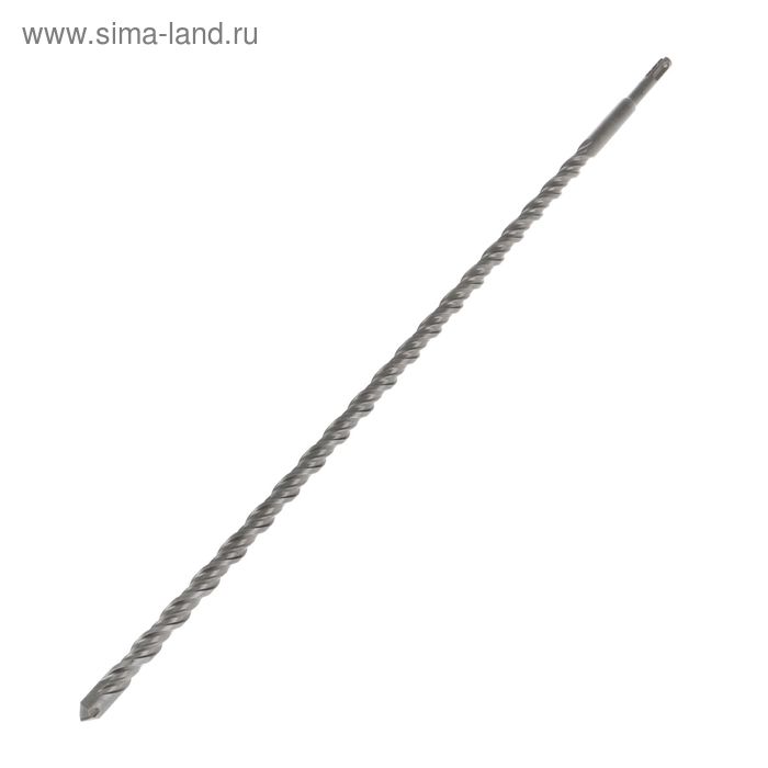 Бур по бетону ТУНДРА, двойная спираль, SDS-plus, 16×600 мм - Фото 1