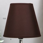 Светильник настольный «Сад камней» коричнево-белый 220V/E14 26×15×15 см - Фото 2