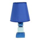 Светильник настольный "Гармония" сине-голубой 220V/E14 max 25Вт 29,5х16,5 см - Фото 3