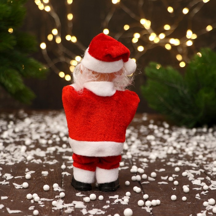 Дед Мороз "С ёлкой и подарками" 16 см, микс - фото 1908252984