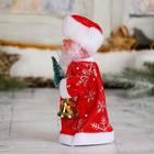 Дед Мороз "Длинная шуба, с ёлкой" 17 см - фото 3790107