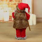 Дед Мороз под ёлку «Зимнее волшебство. Телогрейка, с фонарём» с подсветкой, двигается, 38 см - Фото 3