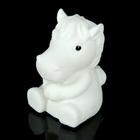 Ночник "Белая лошадка", 5х4х6,5 см, пластик, батарейки в комплекте - Фото 1