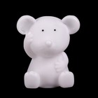 Ночник "Белая мышка", 6х4,5х7 см, пластик, батарейки в комплекте - Фото 1