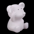 Ночник "Белая мышка", 6х4,5х7 см, пластик, батарейки в комплекте - Фото 2