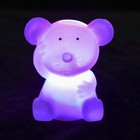 Ночник "Белая мышка", 6х4,5х7 см, пластик, батарейки в комплекте - Фото 5