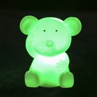 Ночник "Белая мышка", 6х4,5х7 см, пластик, батарейки в комплекте - Фото 7