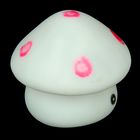 Ночник "Белый грибочек", 6х6х4 см, пластик, батарейки в комплекте - Фото 2