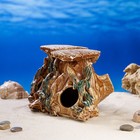 Декорация для аквариума "Черепашник из 2-х скал", 15 х 21 х 12 см - Фото 2