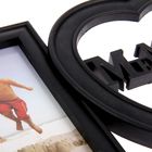 Фоторамка пластик на 2 фото 10х15 см "Воспоминания" чёрная 20х44х2 см - Фото 3