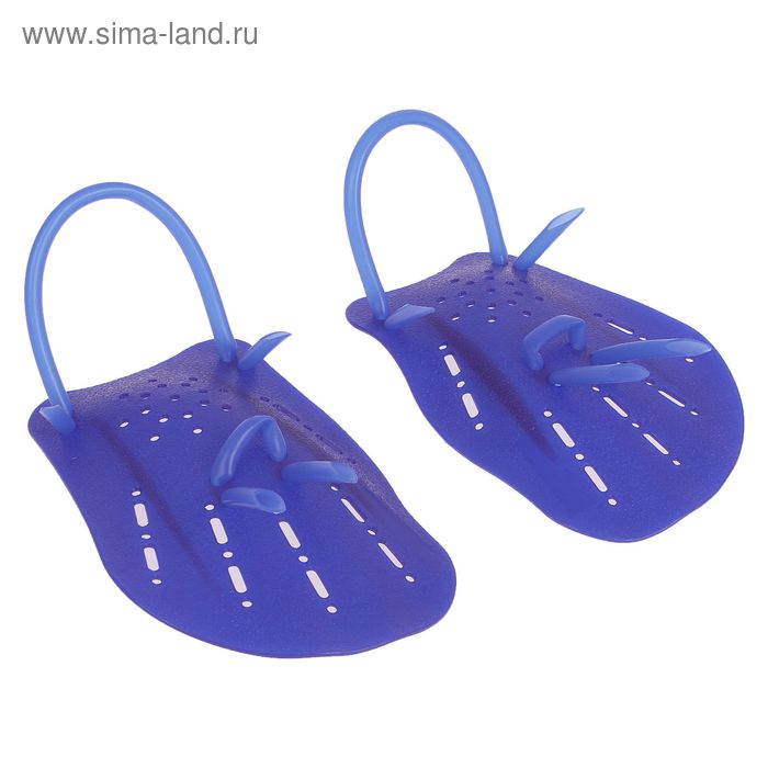 Лопатки для плавания размер L, цвета МИКС - Фото 1