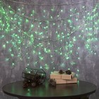 Гирлянда "Бахрома", УМС вилка, 5.2 х 0.6 м, LED-299-220V, 8 режимов, нить прозрачная, свечение зелёное - Фото 5