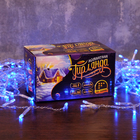 БАХРОМА, УМС вилка, Ш:5.2 м, В:0.6 м, Н.С. LED-299-220V, контр. 8 режимов, СИНИЙ - Фото 3