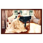 Картина "Девушка и рояль" 66х106см рамка микс - Фото 5