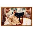 Картина "Девушка и рояль" 66х106см рамка микс - Фото 7