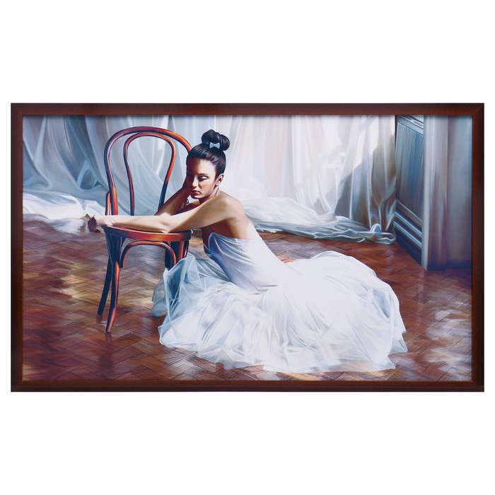 Картина "Девушка балерина" рамка микс 66х106см - Фото 1