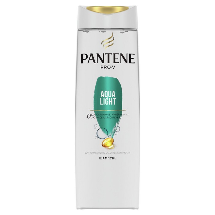 Шампунь для волос Pantene Aqua Light, для жирных волос, 250 мл - Фото 1