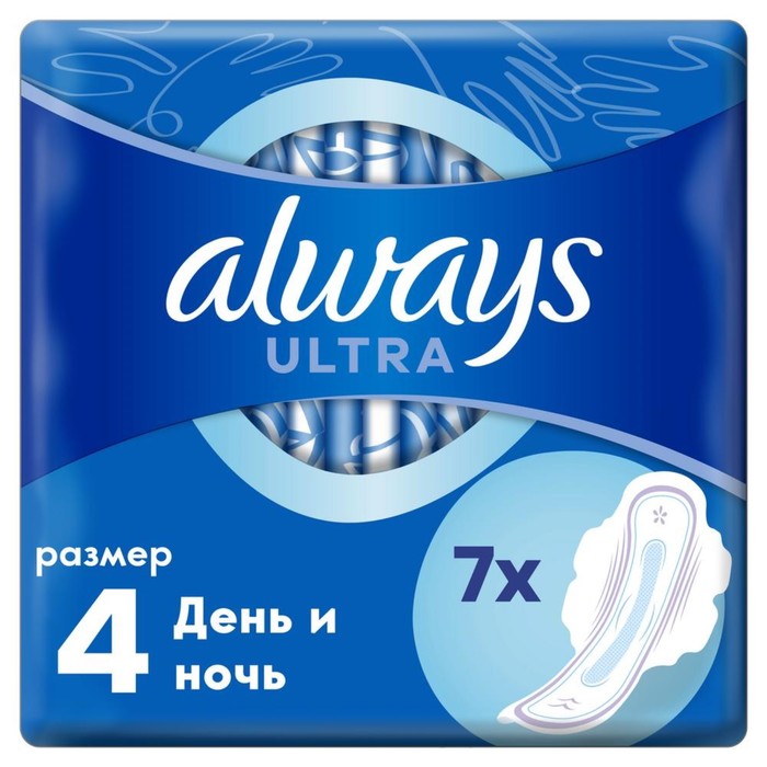 Прокладки Always Ultra Night, 7 шт - Фото 1
