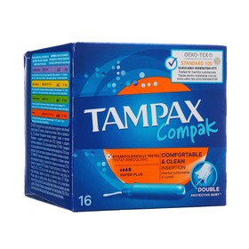 Тампоны «Tampax» Compak Super Plus Duo, с аппликатором, 16 шт 1163531