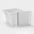 Горшок для цветов с поддоном «Квадро», 12.2 л, пластиковый, цвет мраморный - Фото 5