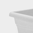 Горшок для цветов с поддоном «Квадро», 12.2 л, пластиковый, цвет мраморный - Фото 7