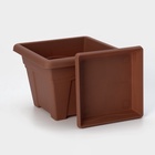 Горшок для цветов с поддоном «Квадро», 5,1 л, цвет терракотовый - Фото 5